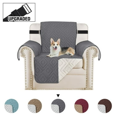 Easy-Going Recliner Sofa Slipcover Reversible Sofa Cover Furniture Protector Couch Cover Water Resistant Elastic Straps Pets Kids Dog Cat 28'', Light Gray/Ivory Easy-Going Recliner Sofa Slipcover Reversible Sofa Cover Furniture Protector Couch Cover Water Resistant Elastic Straps Pets Kids Dog Cat 28'', Light Gray/Ivory
